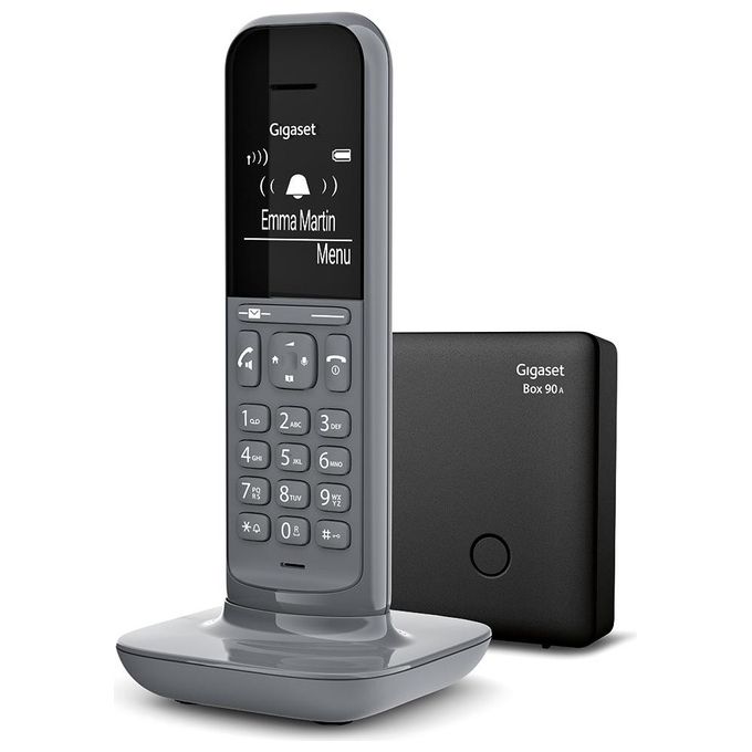 Gigaset CL390A Telefono Cordless con Segreteria Telefonica Funzione Black List Vivavoce Display Ampio Grigio