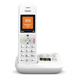 Gigaset E390 A Telefono Cordless con Segreteria Bianco