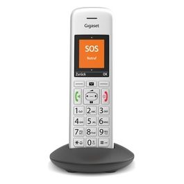 Gigaset E390HX Telefono Cordless Argento/Nero