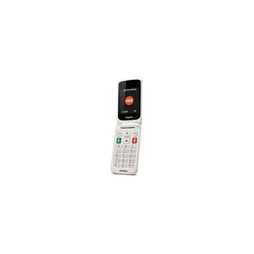 Gigaset GL-590 Telefono Cellulare Bianco Tastiera Parlante Display 2.8'' Tasto Sos Dual Sim Flip