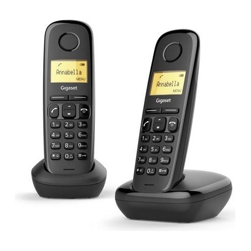 Gigaset Telefono Senza Fili Wireless A170 Duo Nero