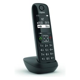 Gigaset AS690HX Cordless DECT Aggiuntivo Display 2'' Vivavoce Rubrica Nero