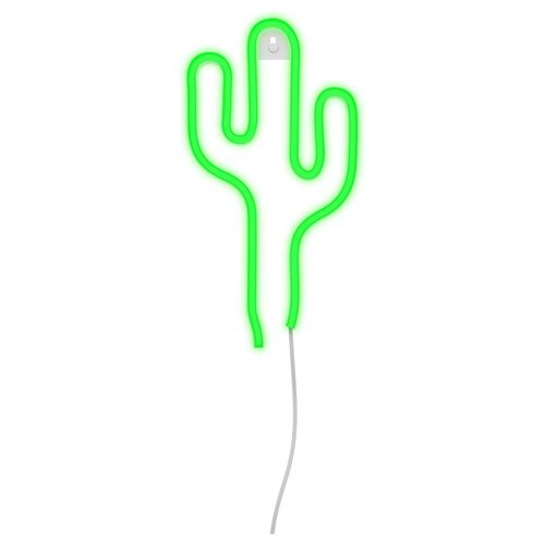 Ginga Insegna Luminosa da Muro Neon Modello Cactus 30x18cm
