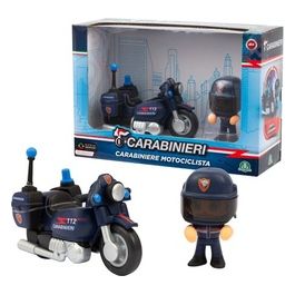 Mini Action Hero con Moto Carabinieri Blu