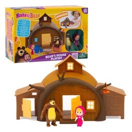 Playset Casa con 2 Personaggi Masha e Orso