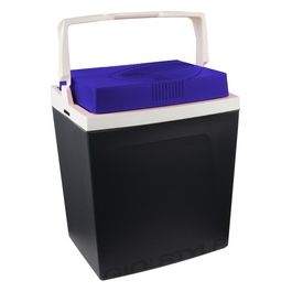 BRIO 26 Frigo Portatile Elettrico Capacità 26 Litri Doppia Alimentazione Coperchio ermetico con sistema bloccaggio 46,8cm Blu/Rosso