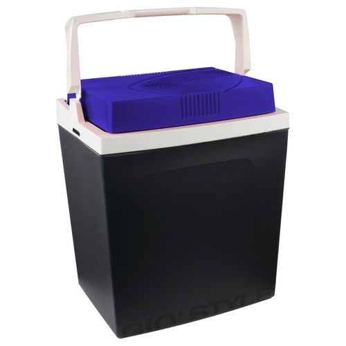 BRIO 26 Frigo Portatile Elettrico Capacità 26 Litri Doppia Alimentazione Coperchio ermetico con sistema bloccaggio 46,8cm Blu/Rosso