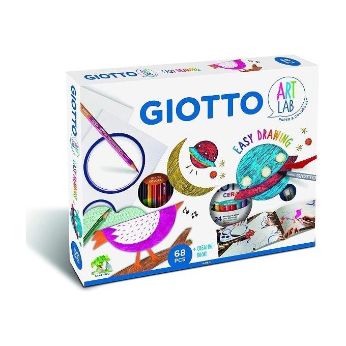 Giotto Art Lab Easy Drawing Kit Creativo per Disegno Colori Assortiti