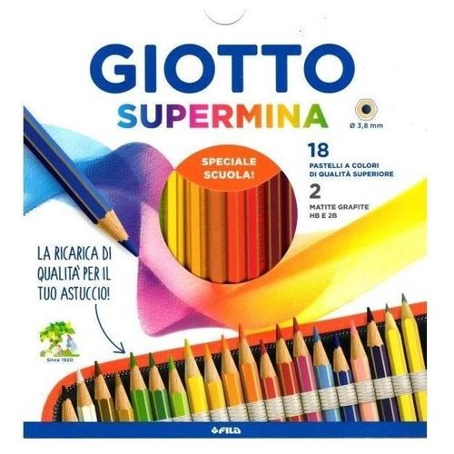 Giotto Confezione 18+2 Pastello Supermina