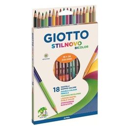 Giotto Confezione 18 Pastelli Stilnovo Bicolor