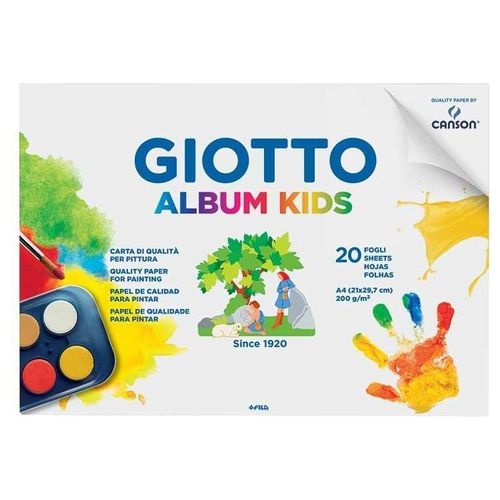 Giotto Confezione 5 Album Kids 30 Fogli Bianca 200gr A4