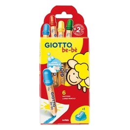 Giotto Confezione 6 Pastelloni Legno Bebe