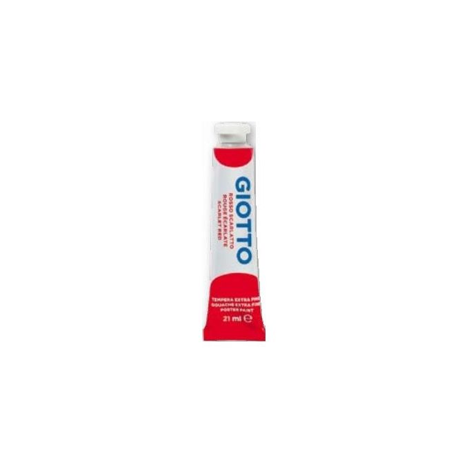 Giotto Confezione 6 Tubi Tempera 21ml Rosso Scarlatto