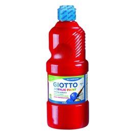 Giotto Flacone 500ml Tempera Acrilica Rosso