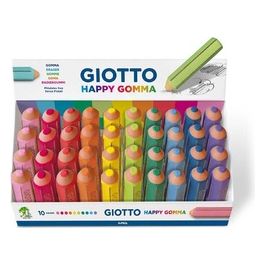 Giotto Happy Gomma Gomma per Cancellare Colori Assortiti 40 Pezzi