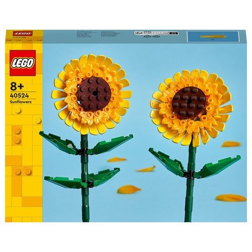LEGO Creator 40524 Girasoli, Fiori Finti per Bambini 8+ Compatibile con Bouquet Fiori Artificiali, Regalo per Ragazza o Ragazzo