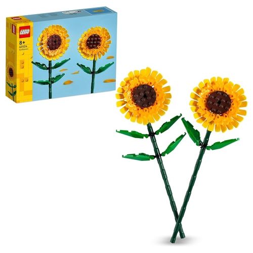 Creator 40524 Girasoli, Fiori Finti per Bambini 8+ Compatibile con Bouquet Fiori Artificiali, Regalo per Ragazza o Ragazzo