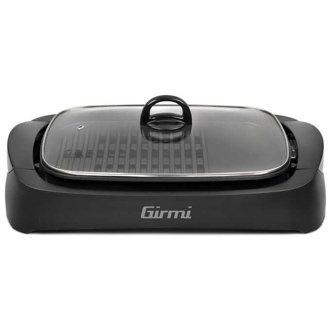 Image of Girmi BQ90 Griglia Barbecue 2200W 40x30cm con Coperchio Vetro e Funzione Smokeless