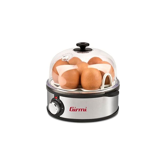 Girmi Egg Cooker Cuoci Uova Nero e Inox 360 Watt