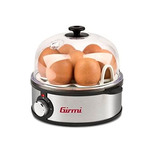 Girmi Egg Cooker Cuoci Uova Nero e Inox 360 Watt
