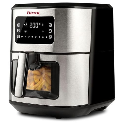 FG88 Friggitrice ad Aria con Finestra 6,5 Litri Potenza 1700W Vassoio Antiaderente per Cottura Sana