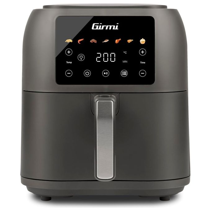 Girmi FG92 ECOFRIT DEEP Friggitrice ad Aria Capacita' XXL 8 Litri 1700W BPA-PFOA free Contenitore antiaderente Display digitale con 7 programmi