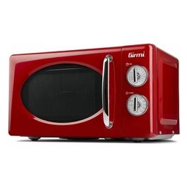 Girmi FM2102 Design Vintage Forno a Microonde Combinato Capacita' 20 Litri Potenza 700 W Funzione Timer Defrost Rosso