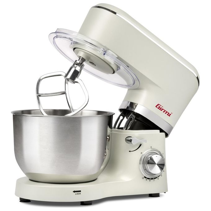 Girmi IM47 Impastatrice 1300 W 6 Litri Beige Acciaio inox