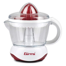 Girmi, Spremiagrumi Elettrico SR02, 25W, Doppia Rotazione, 700cc, Rosso/Bianco