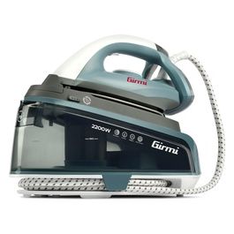 SS04 Sistema Stirante Continuo 2200 Watt 3 Bar Filtro Anti-Calcare Funzione Self-Clean 1500 cc Volume di Vapore Eco 50 g/min Max 100g/min Azzurro
