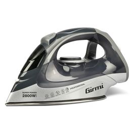 ST63 Ferro da Stiro a Vapore 2800 Watt Regolazione Temperatura Colpo Vapore 150 g/min Funzione Anti-Calcare 400cc 91 Microfori in piastra INOX Grigio