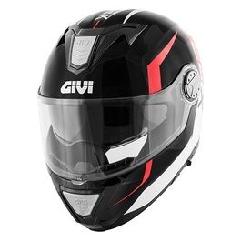 Casco modulare X23 Sidney Nero-Rosso Lucido
