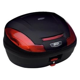 Givi E4700NS Bauletto Symply III Monolock nero 47 litri senza piastra e kit universale senza cover nero goffrato