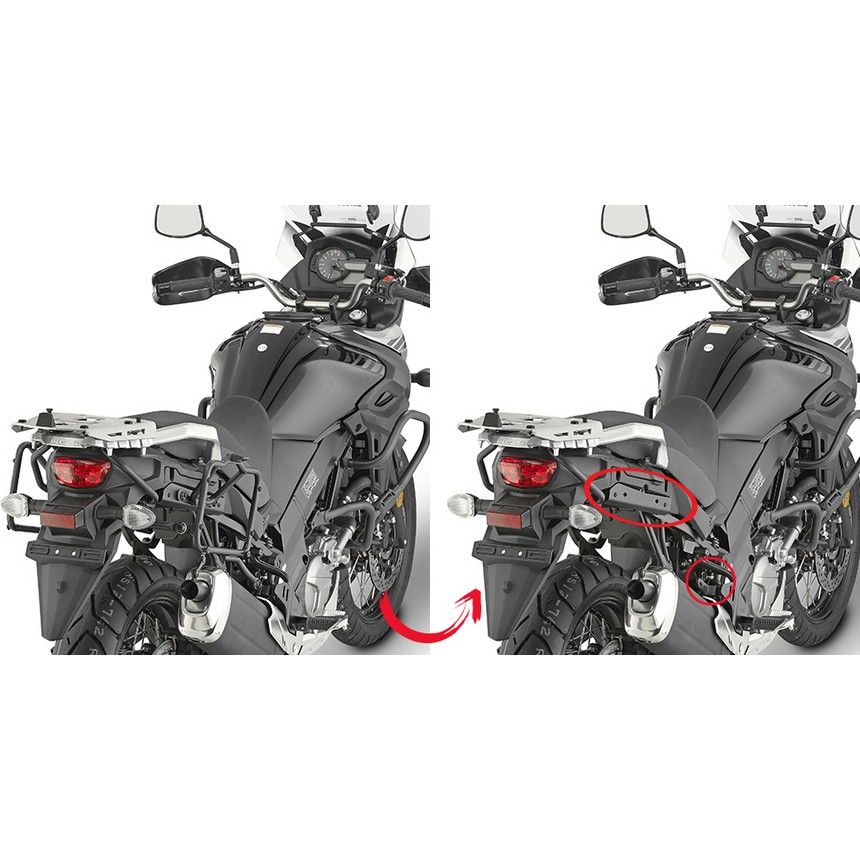 15 Portavaligie laterale specifico per valigie MONOKEY PL4115 PER Vulcan S 650