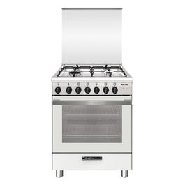 Glem Gas, Cucina a Gas Acciaio Inox, Forno Elettrico Ventilato, 60cm, SA664MWH6