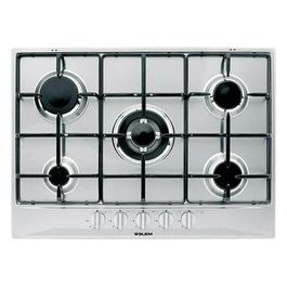 Glem P5GFXV Piano Cottura a Gas 5 Zone 1 Tripla Corona Griglie smaltate 70cm Inox
