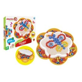 Gioco Creativo Vitamina G Chiodini Forma Fiore 260 Pezzi