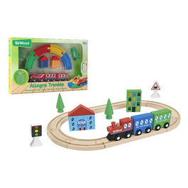 Pista Treno Magnetico In Legno 2 Ass