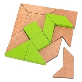 Rompicapo Sir Wood Tangram 15 Pezzi