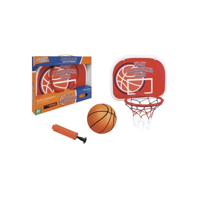Image of Globo Tabellone Pallacanestro Set con Palla e Pompa Inclusi