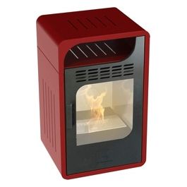 Biostufa Fiammetta Junior Ventilata Bordeaux