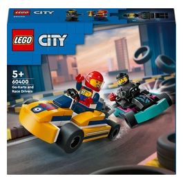 LEGO City 60400 Go-Kart e Piloti, Modellini da Costruire di Mini Go Kart da Corsa, Veicoli Giocattolo per Bambini di 5+ Anni