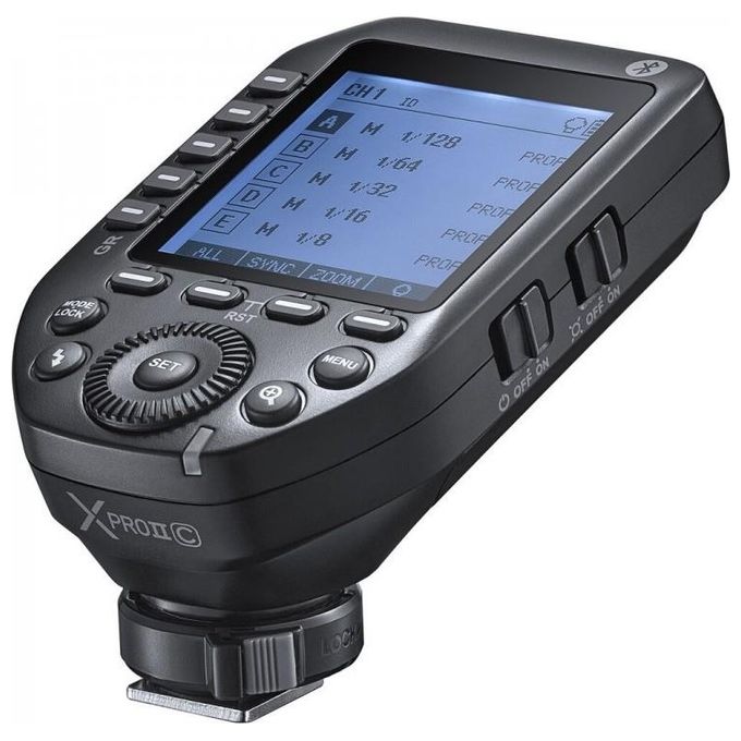 GODOX XPRO II-L XPro II Trasmettitore wireless TTL professionale per Leica compatibile con fotocamere Leica con slitta hot-shoe controllo Bluetooth HSS fino a 1-8000s 32 canali 16 gruppi colore Nero
