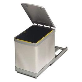 281 Bidone Estraibile per Mobili da 16 Litri Inox