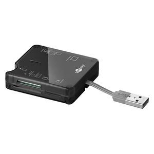 Goobay 95674 Lettore di Memorie USB 2.0 All-In-One Nero