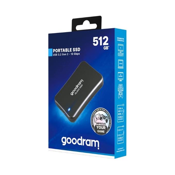 Goodram SSDPR-HL200-512 Unita' Esterna a Stato Solido 512Gb Grigio