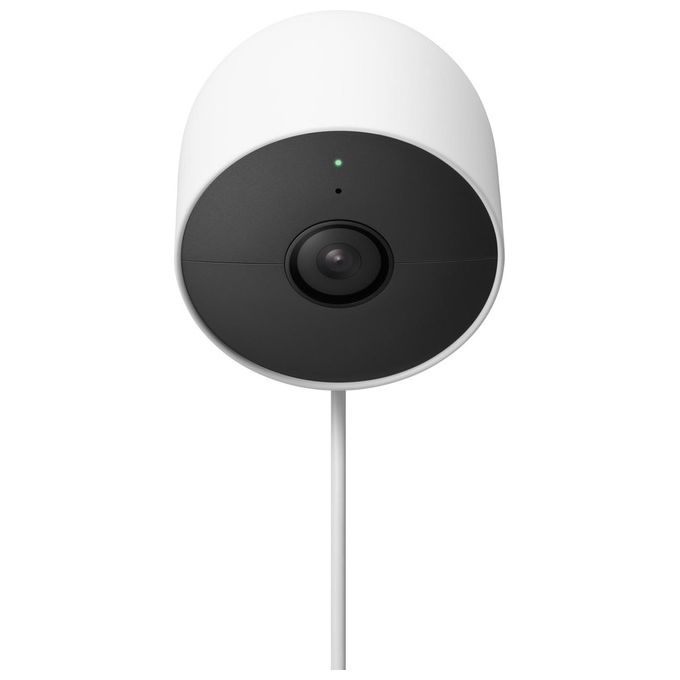 Google Nest Cam Telecamera di Sorveglianza Connessa in Rete per Esterno/Interno 2MP 1920x1080 1080p Audio Wireless Wi-Fi H.264