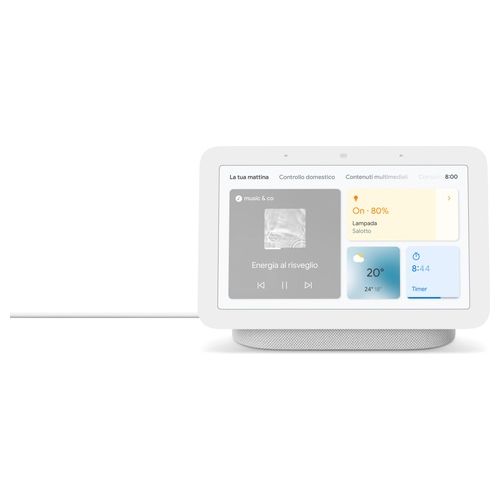 Google Nest Hub Chalk 2nd Gen Dispositivo per la Smart Home con Assistente