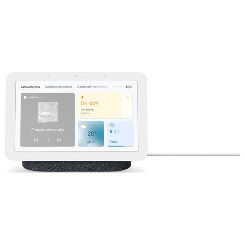 Google Nest Hub Charcoal 2nd Gen Dispositivo per la Smart Home con Assistente