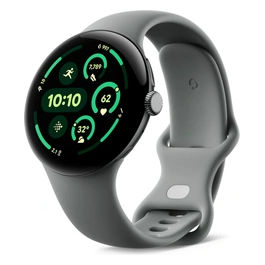 Pixel Watch 3 45mm Bluetooth/WiFi Cassa in alluminio grigio opaco cinturino sportivo grigio verde